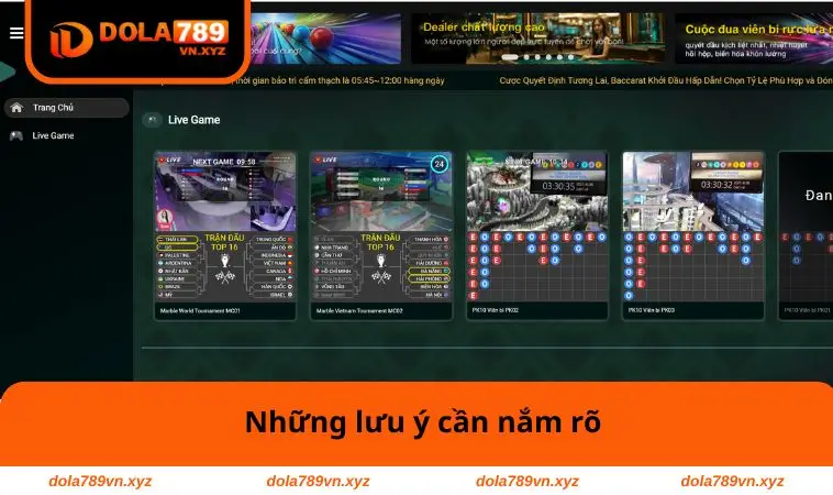 E-Sports DOLA789 3 Những lưu ý cần nắm rõ